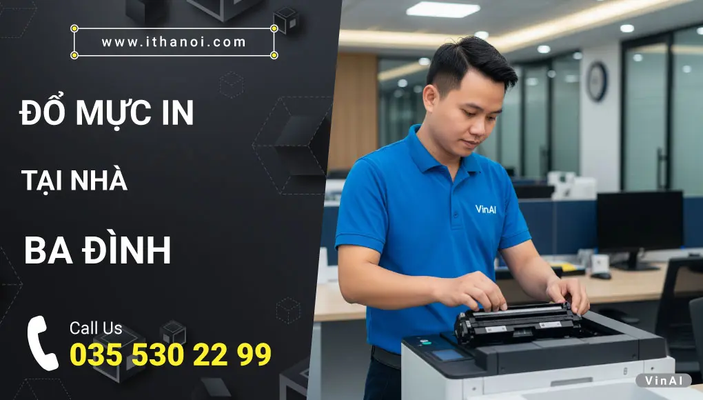 Đổ mực máy in tại Ba Đình