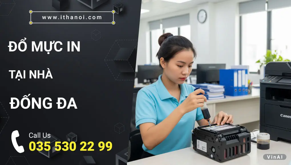 Đổ mực in tại Đống Đa