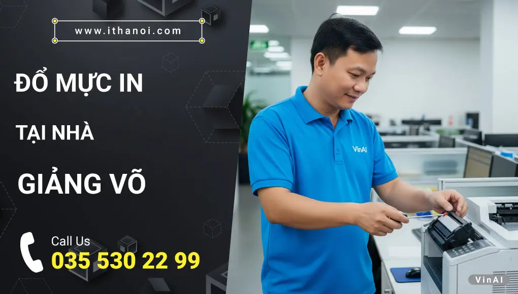 Đổ mực máy in tại Giảng Võ