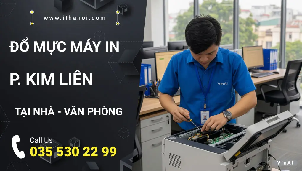 Đổ mực máy in phường Kim Liên