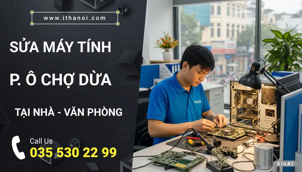 Sửa máy tính phường Ô Chợ Dừa